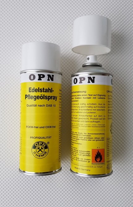 OPN Edelstahl Pflegeölspray